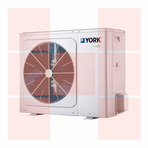 Pompa de caldura aer-apa YORK YKF Split 8kW YKF08ANB R32 monofazata + boiler 190l YKF100/190ANB cu Wifi si rez. el. 3kW
